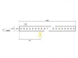 LLE FLEX 5W-600lm/m 927...